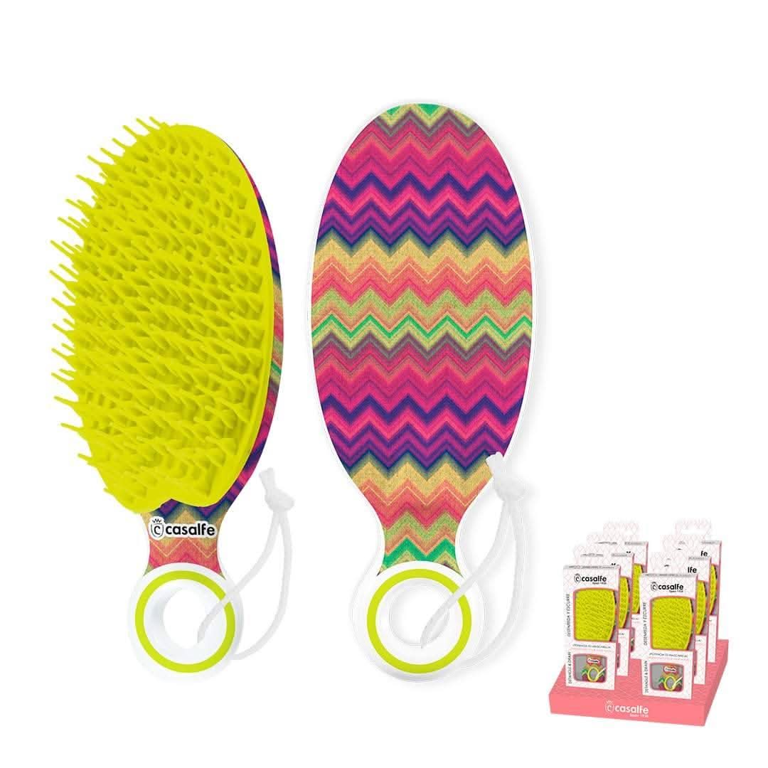 Casalfe Brush Detangles and Drains Boosts the Mask Green-Styling Brush-Beauty and hair supply