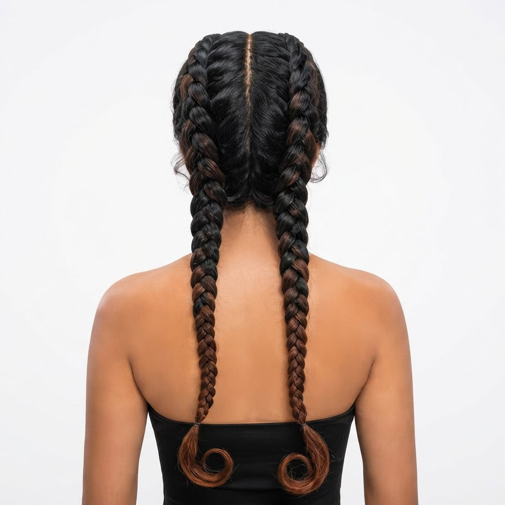 Kuknus Poonam - Synthetic Braids Lace Front Wig