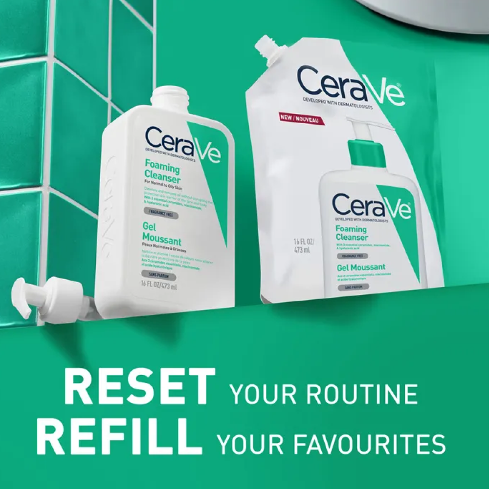 Cerave Foaming Gel Refill 473ml-Gel Cleanser-Beauty and hair supply
