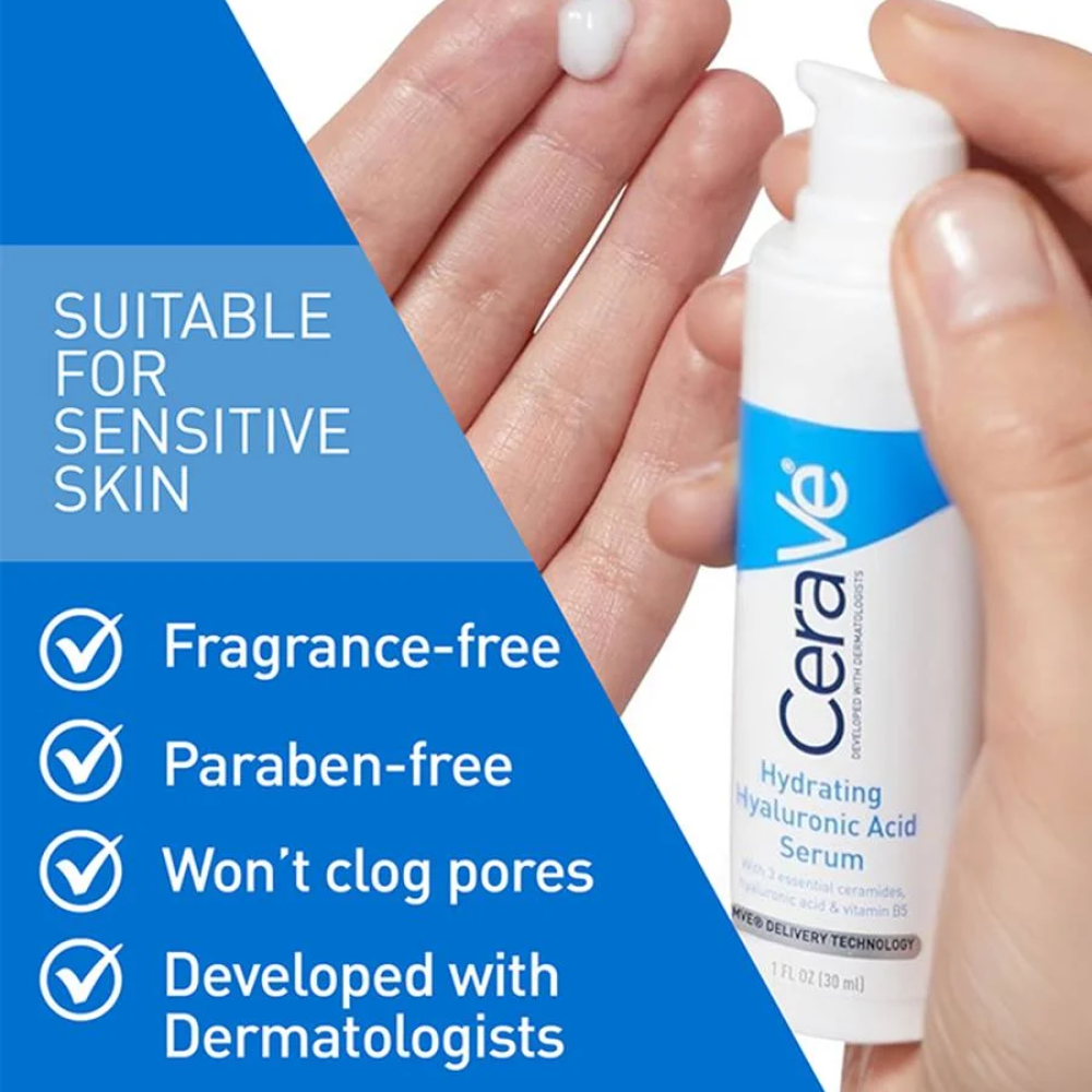 Cerave Hydrating Hyaluronic Acid Serum 30ml-Hyaluronic Serum-Beauty and hair supply