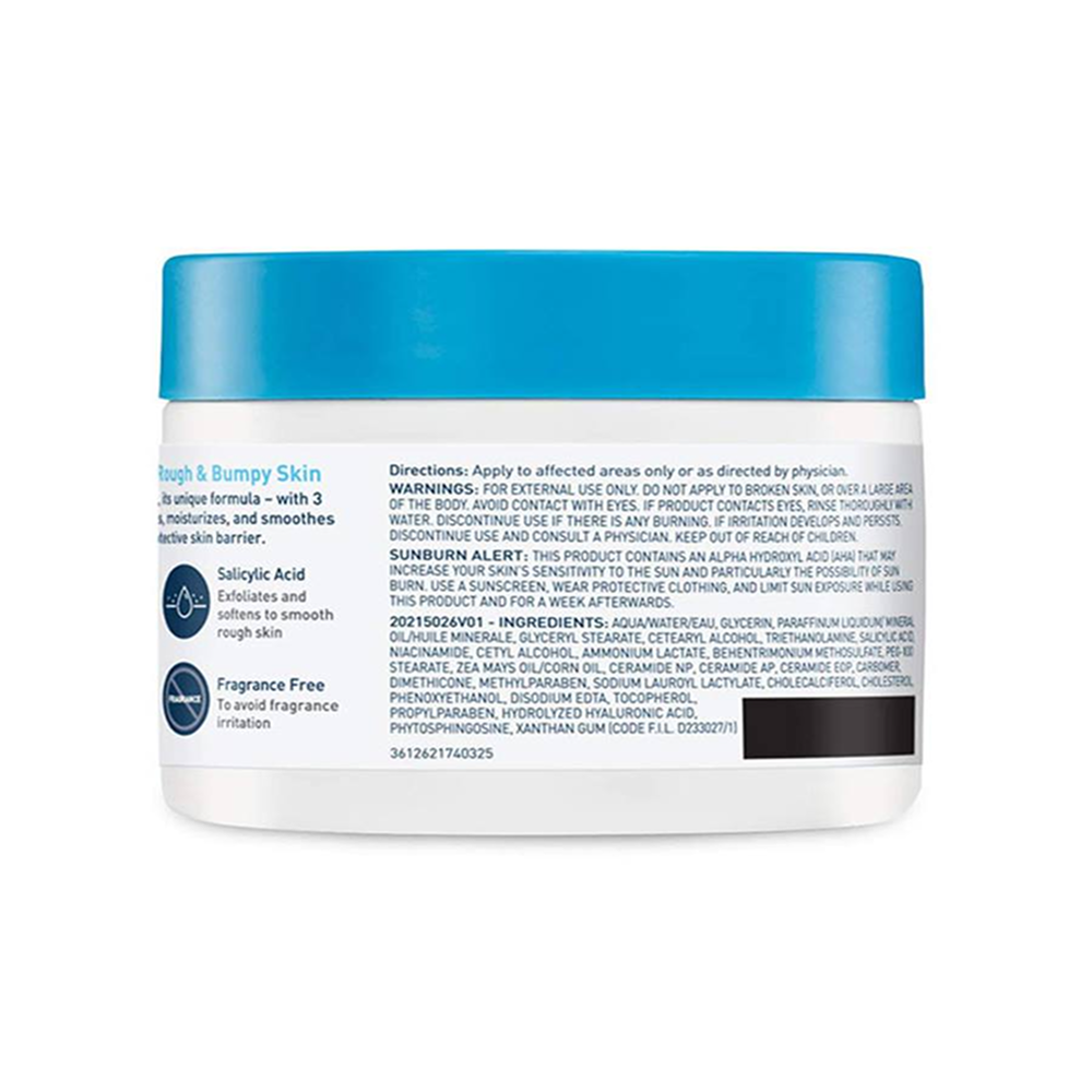 Cerave Sa Smoothing Cream Anti-Roughness 340g-Exfoliating Moisturizer-Beauty and hair supply