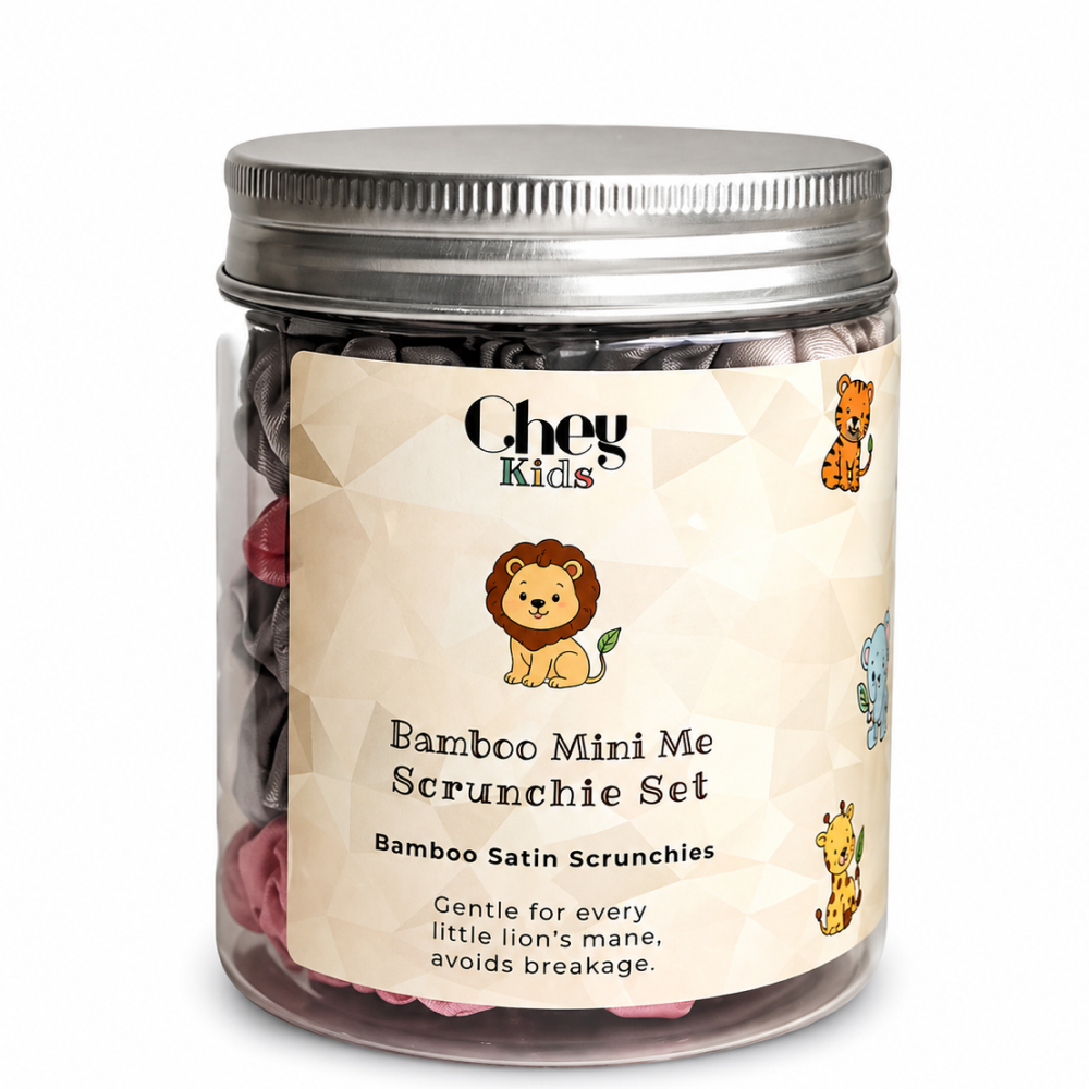 Chey Haircare Kids Bamboo Mini Scrunchie Set-All-Beauty and hair supply