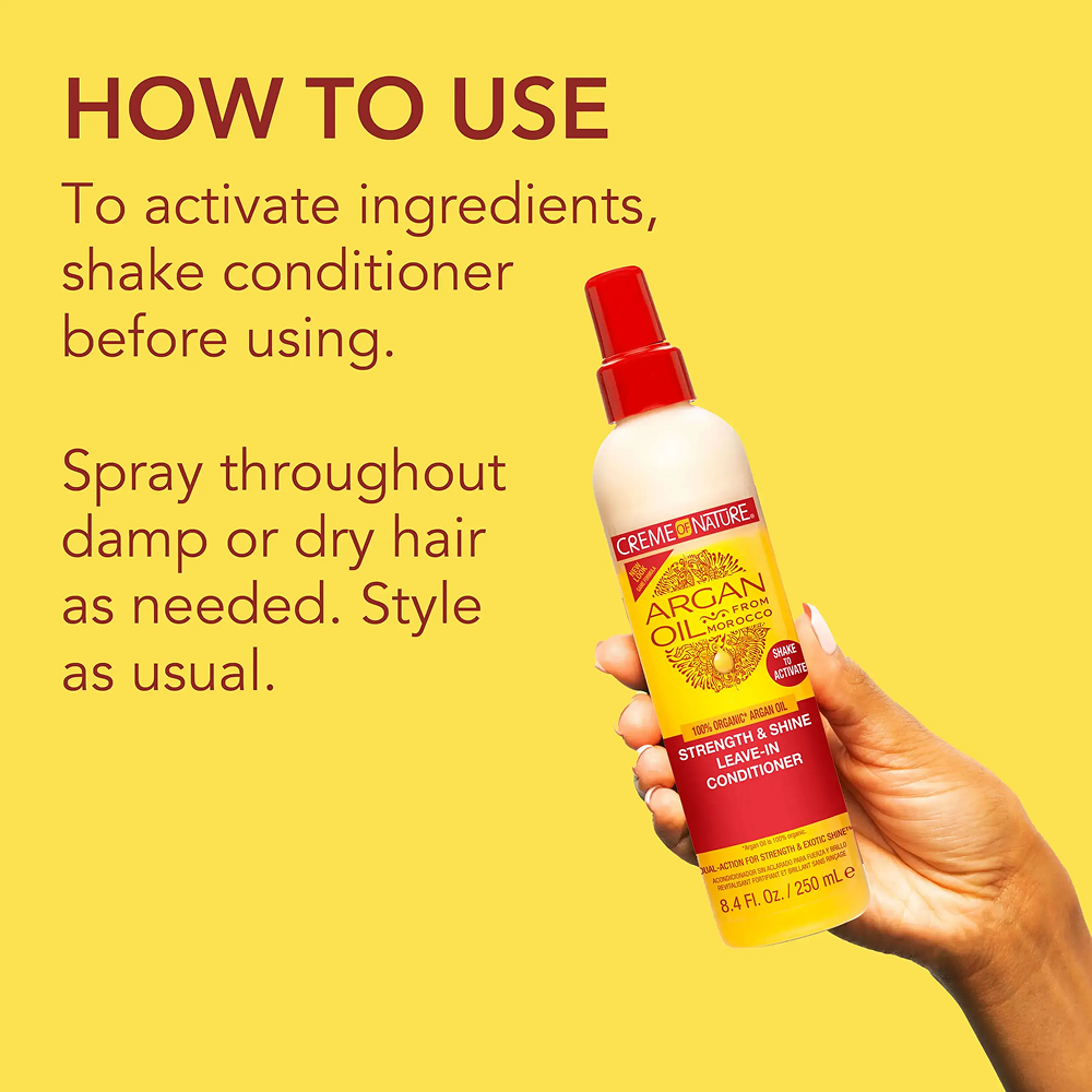 Creme of Nature Argan Oil Shine Leave in Condition 8.45 oz-All-Beauty and hair supply