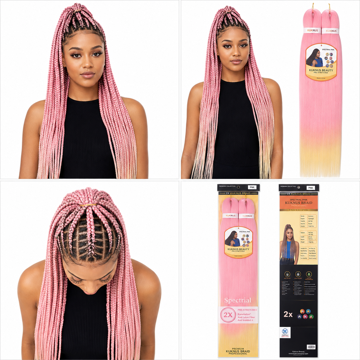 Kuknus Braids 2x Value Pack Pre-Stretched 26"