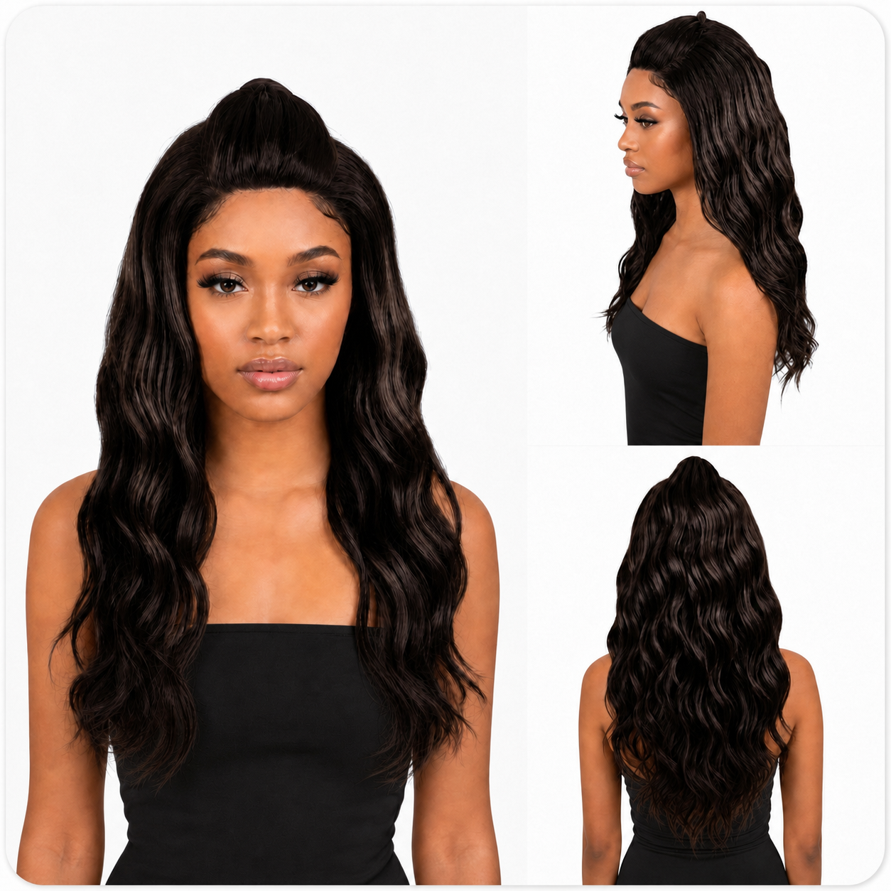 Station Style Lace Somara Super Volume Lace wig With Natural Baby Hair Line