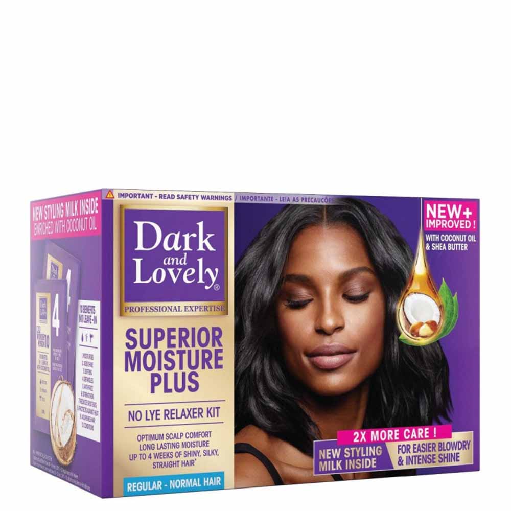 Dark & Lovely No-lye Relaxer Kit Regular-Hair Care Kit-Beauty and hair supply
