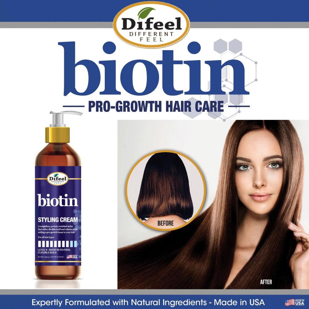 Difeel Biotin Styling Cream 12oz-All-Beauty and hair supply