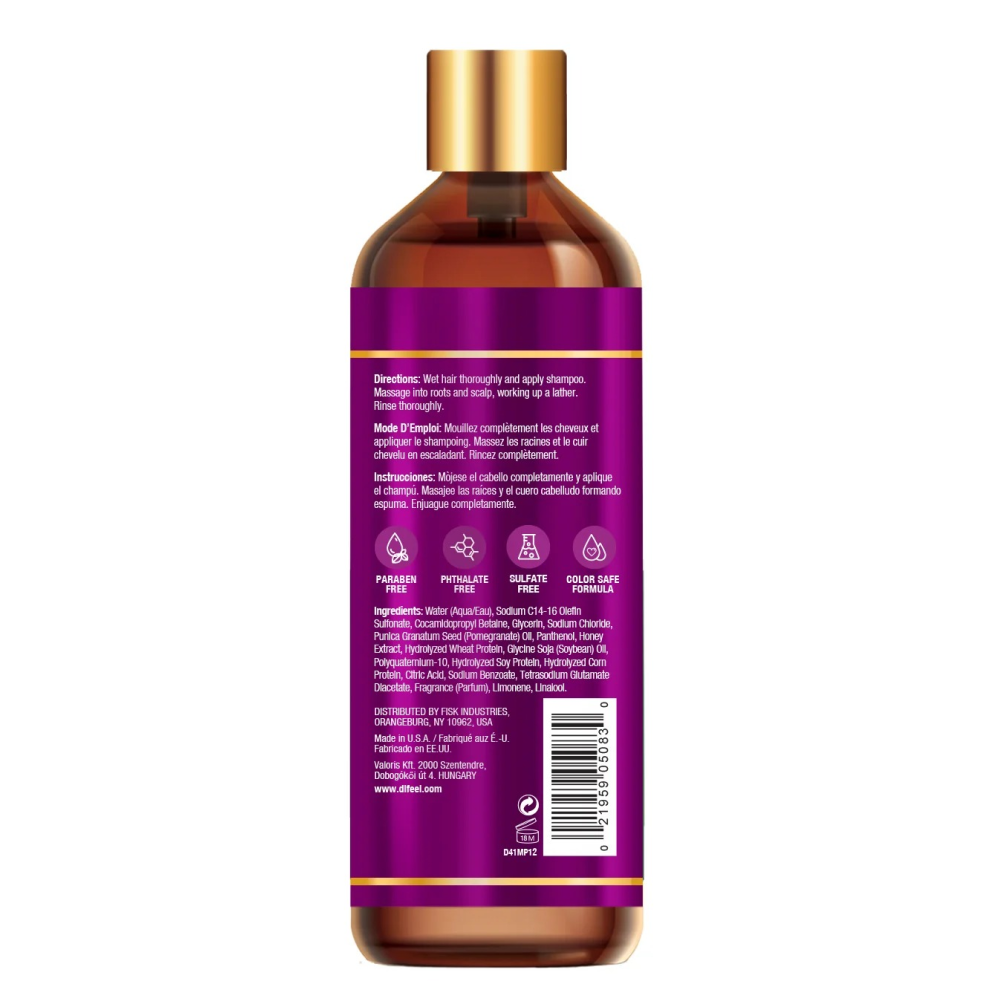 Difeel Pomegranate Manuka Honey Shampoo 12oz-All-Beauty and hair supply