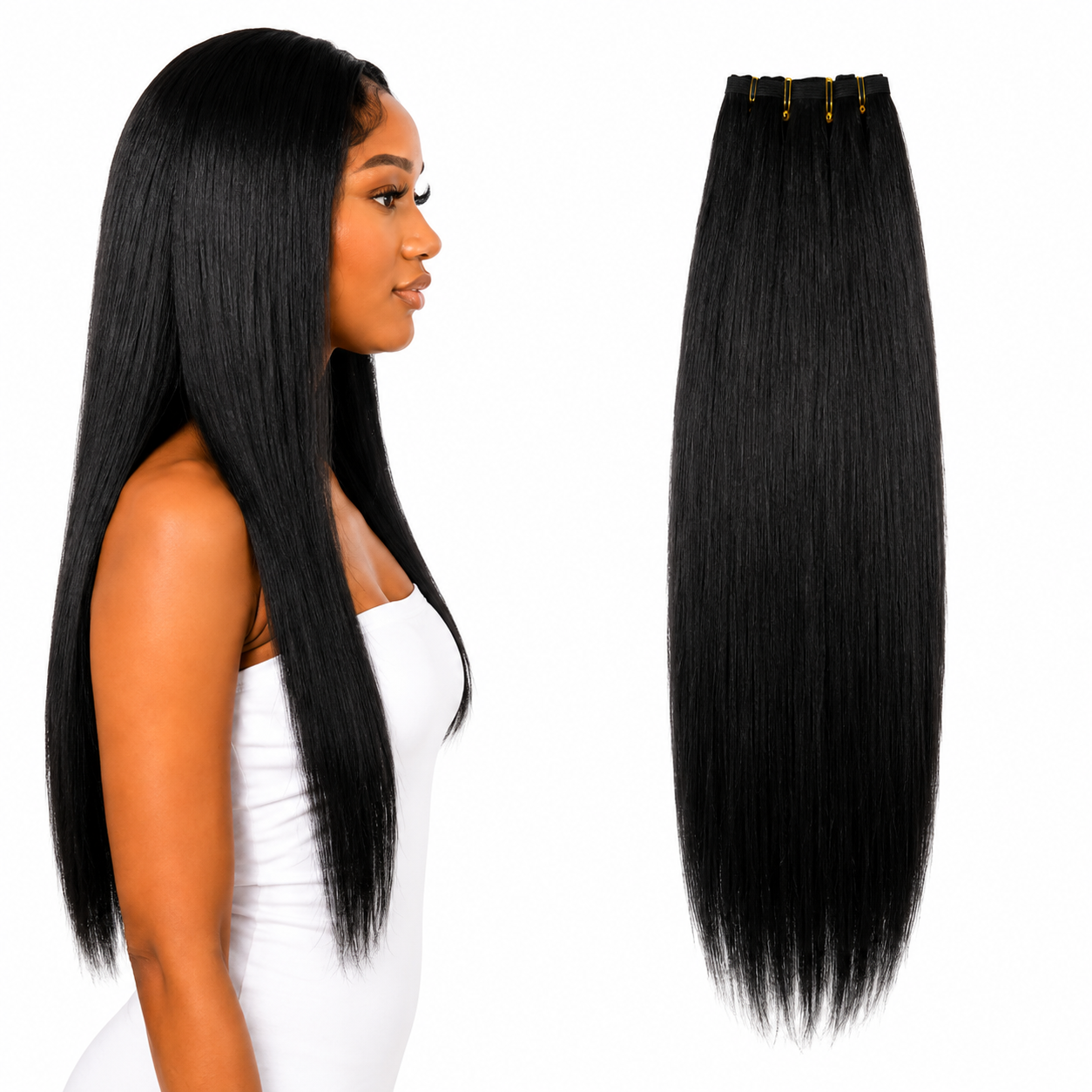 Ei Luxury 100% Unprocessed Virgin human hair Clip-in