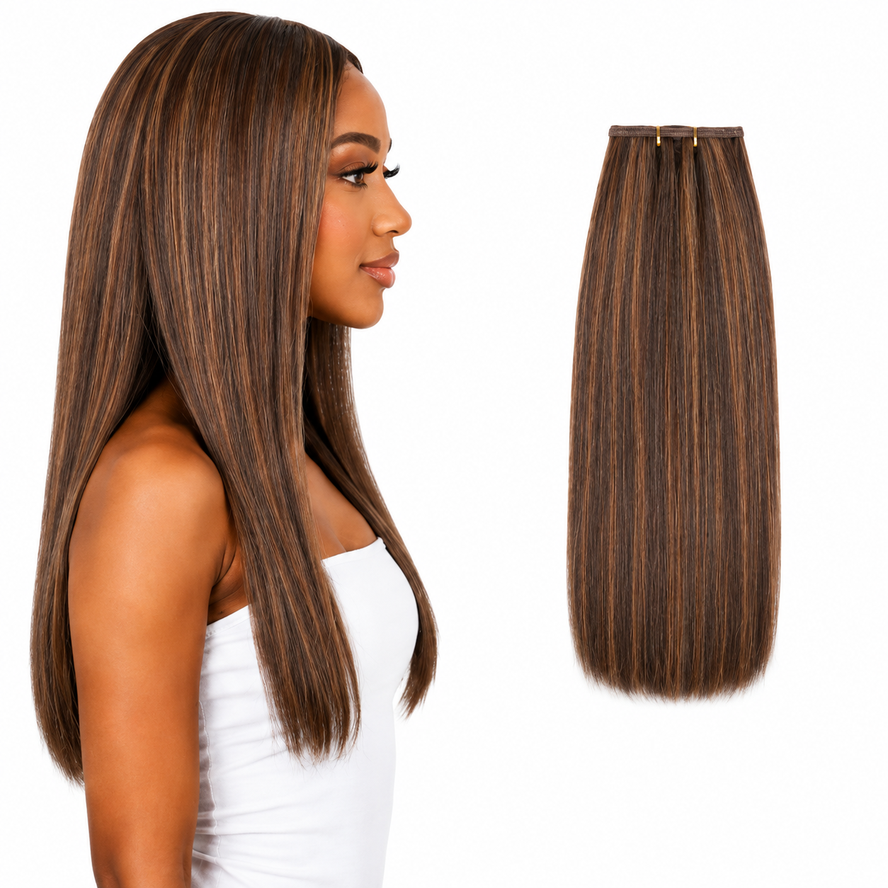 Ei Luxury 100% Human Hair 7 Pcs Clip-in Extensions 20"