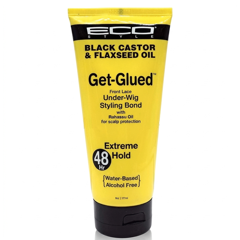 Eco Styler Black Castor & Flaxseed Get Glued 48hr 6oz-All-Beauty and hair supply