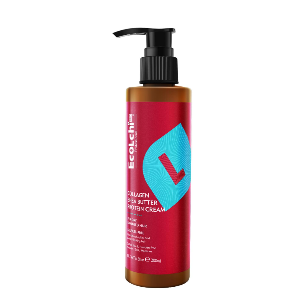 Ecolchi Collagen Shea Butter Protein Cream 200ml-Protein Care-Beauty and hair supply