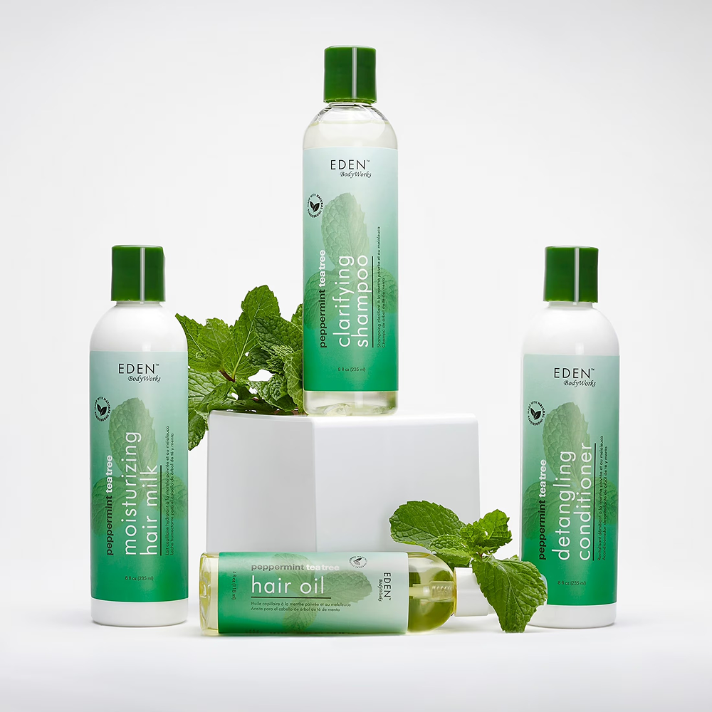 Eden Bodyworks Peppermint Tea Tree Moisturizing Hair Milk 8oz-Hair Perm Lotion-Beauty and hair supply