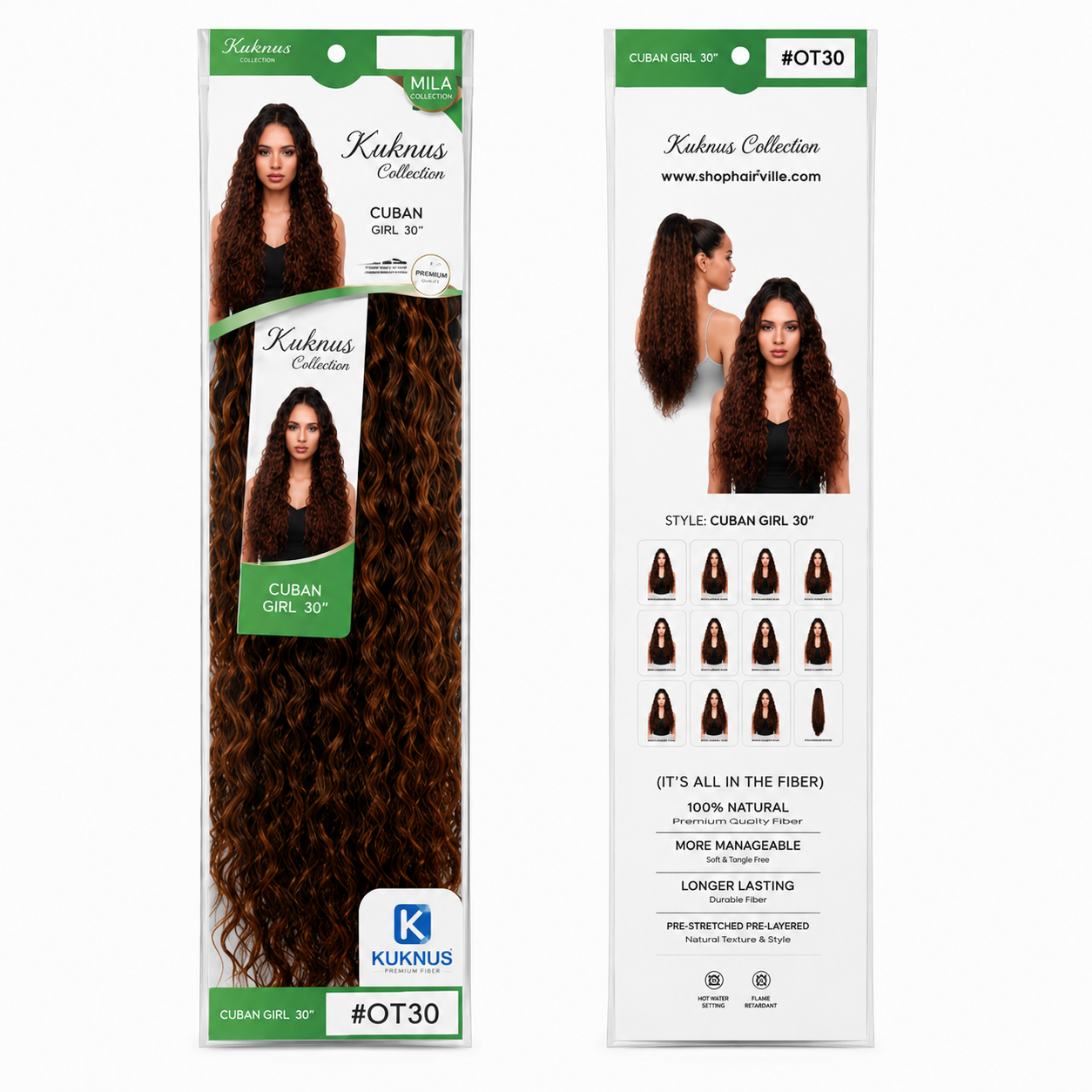 Kuknus Ponytail Style Cuban Girl 30&