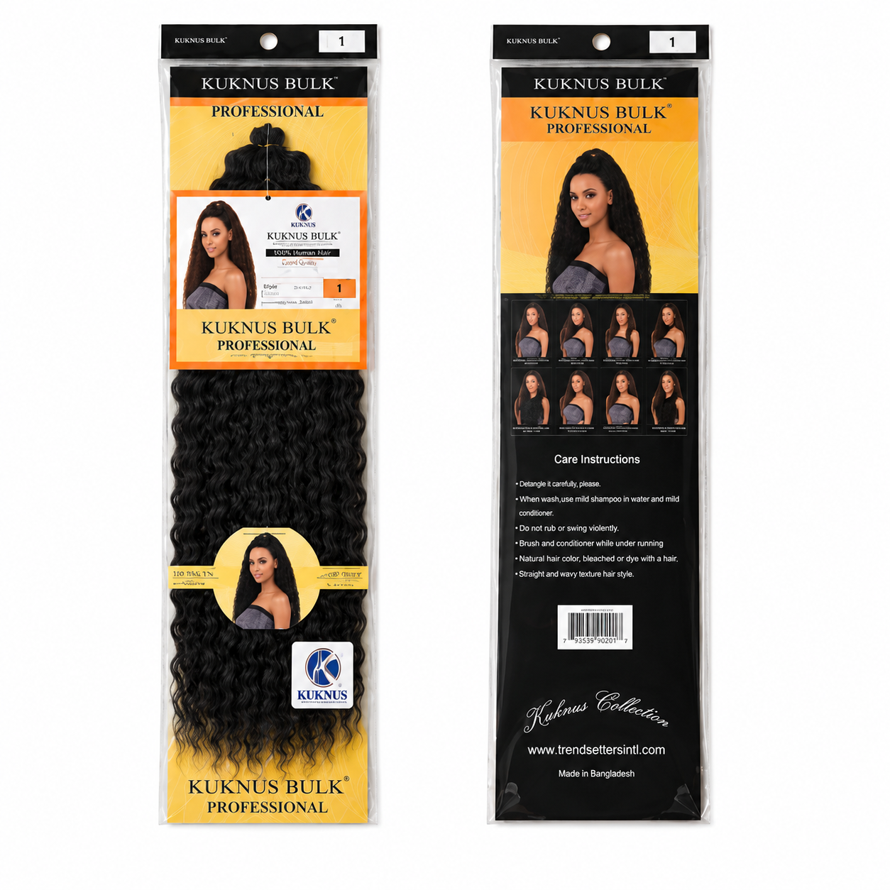 Kuknus Brazilian Bulk Synthetic Braids Hair 20"