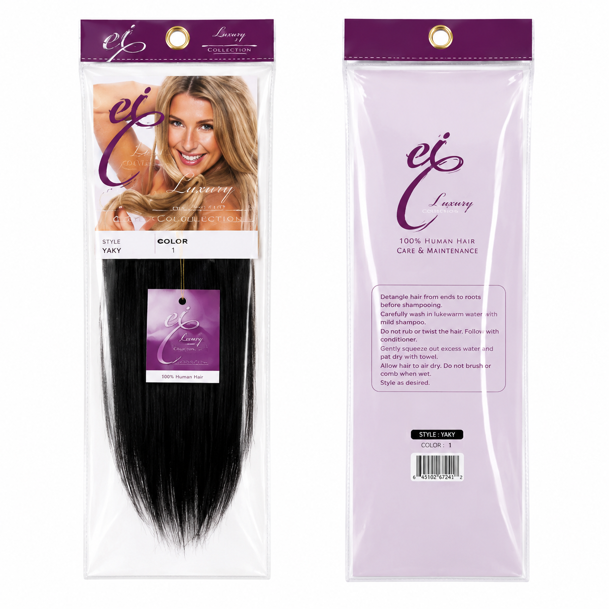 Ei Luxury 100% Unprocessed Virgin human hair Clip-in