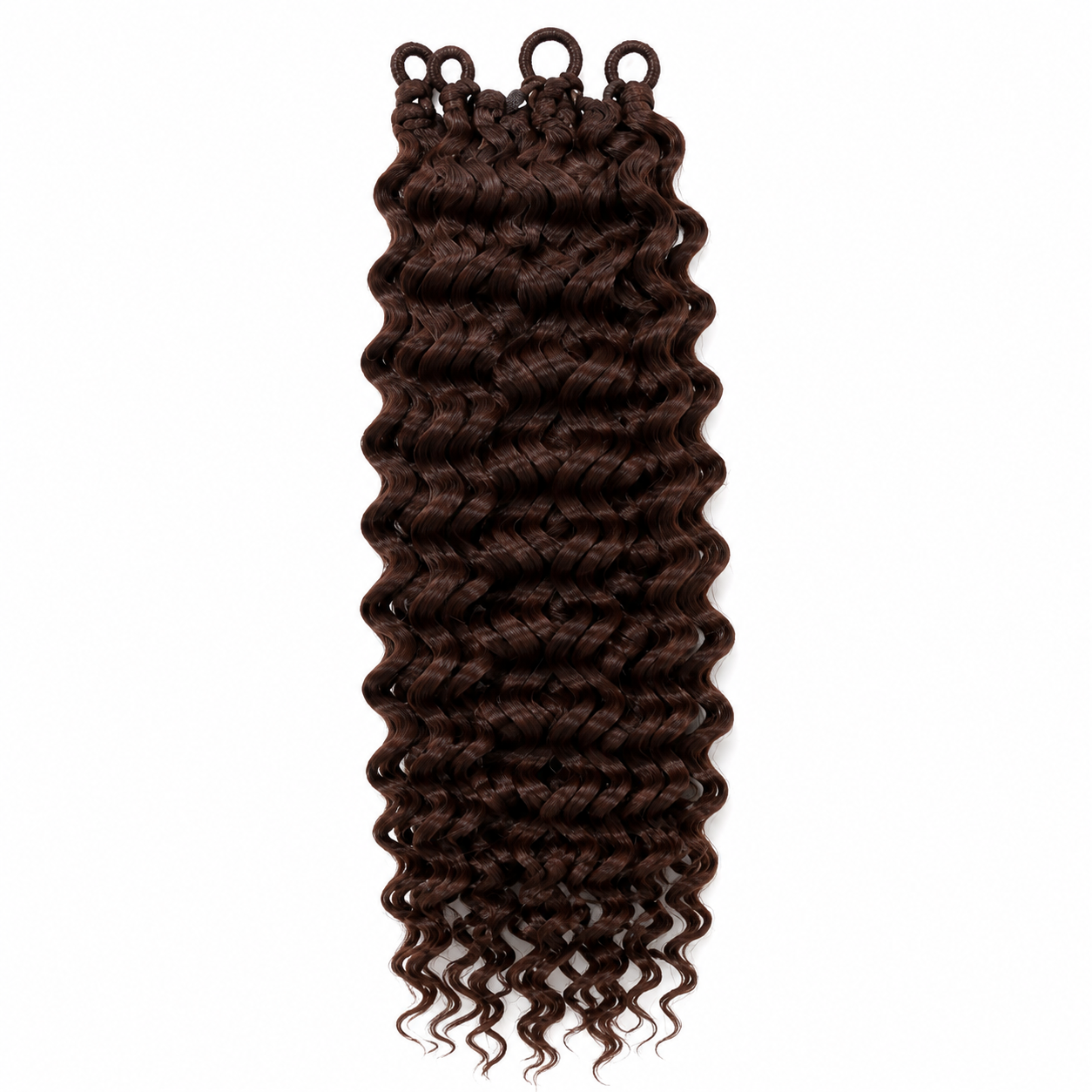 Kuknus Beach Curl Bulk Synthetic Braiding Hair, 20"