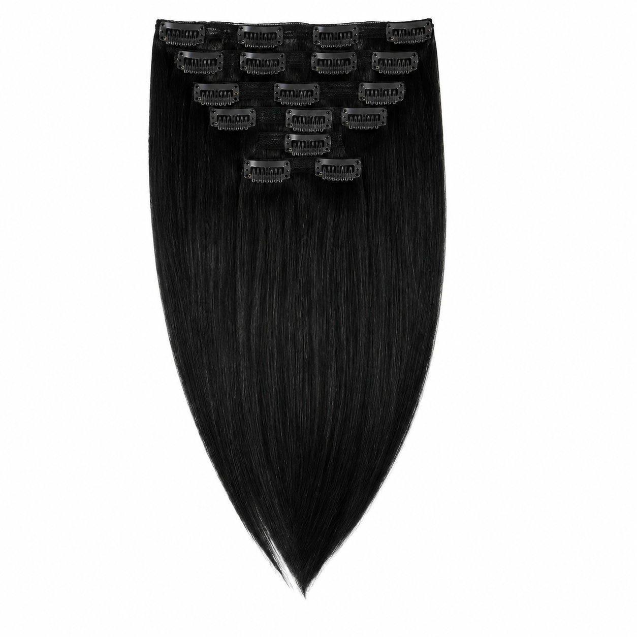 Darbro Doja Synthetic Silk Press Straight Clip-In Hair Extensions 22"