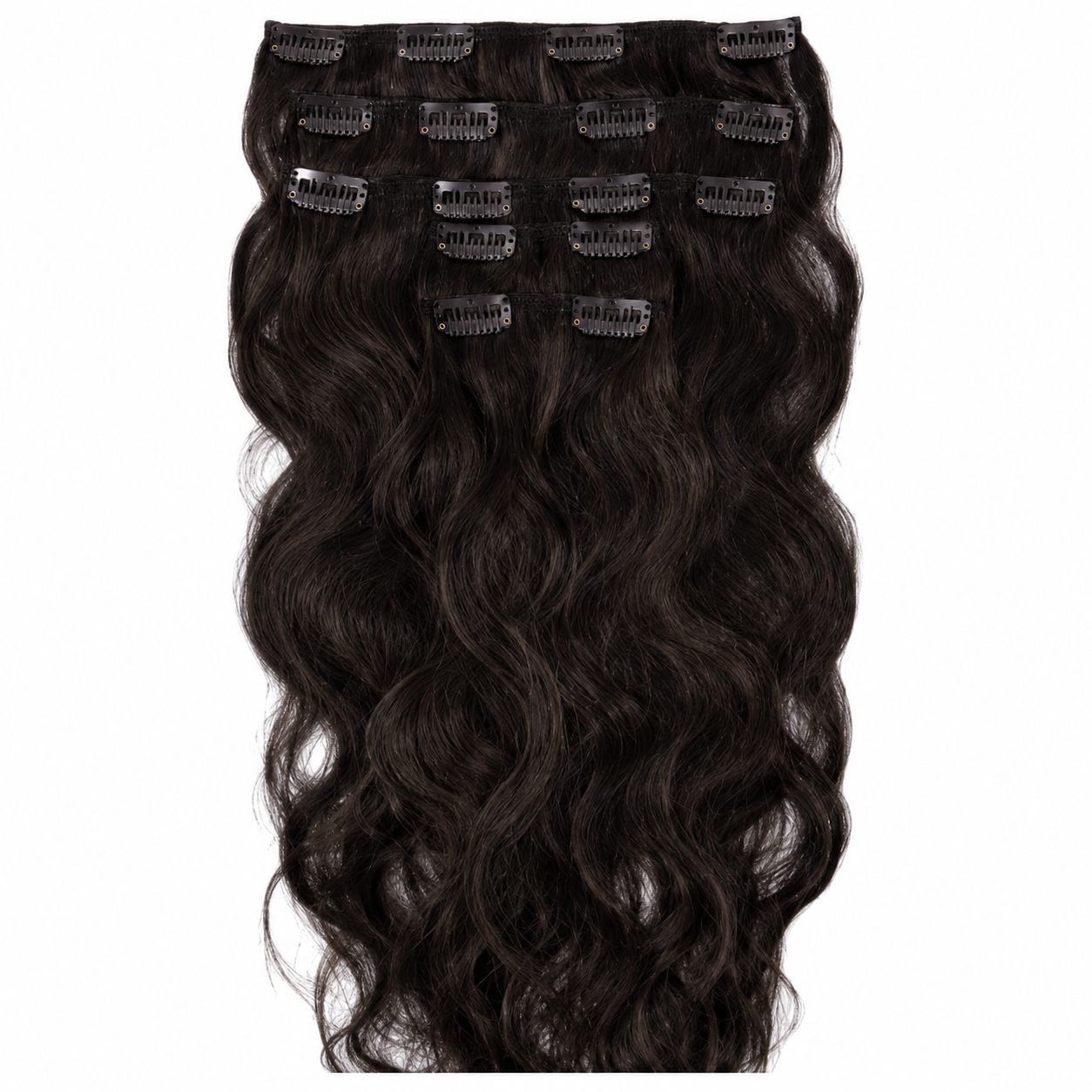 Darbro Doja Synthetic Silk Press Body Wave Clip-In Hair Extensions 24"
