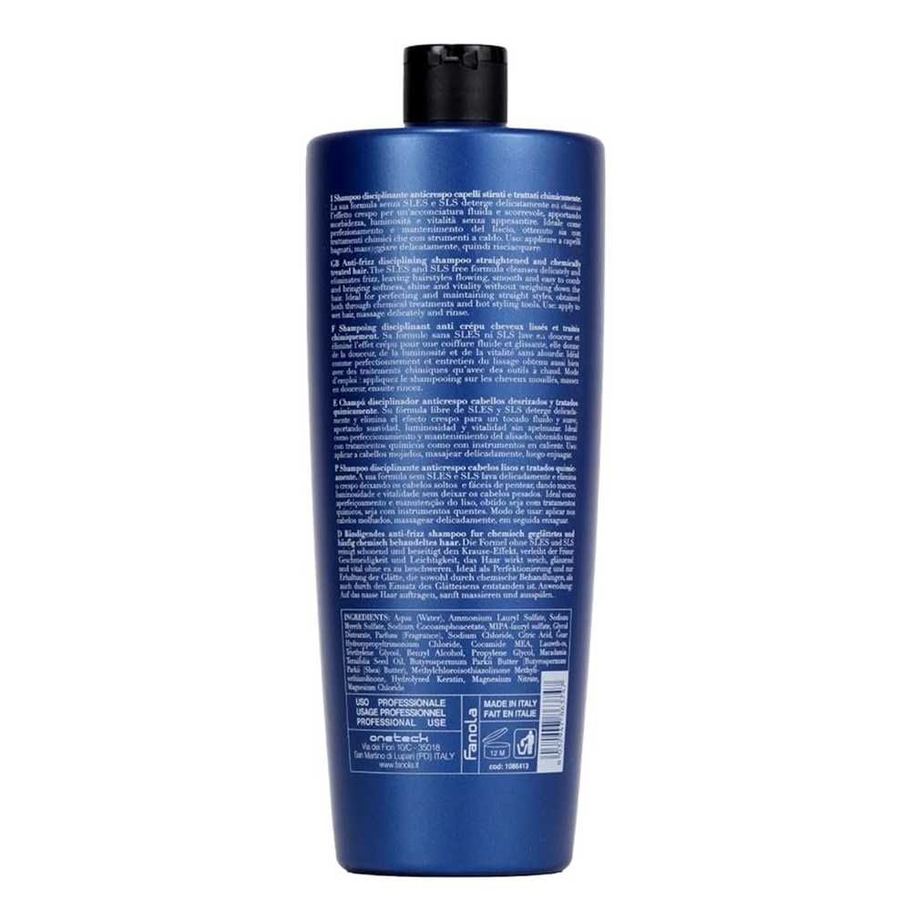 Fanola Anti-Frizz Disciplining Keraterm Shampoo-Anti-Dandruff Shampoo-Beauty and hair supply