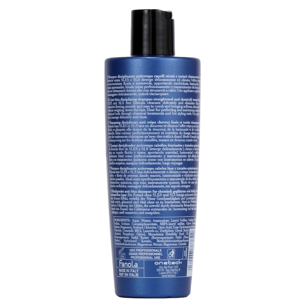 Fanola Anti-Frizz Disciplining Keraterm Shampoo-Anti-Dandruff Shampoo-Beauty and hair supply