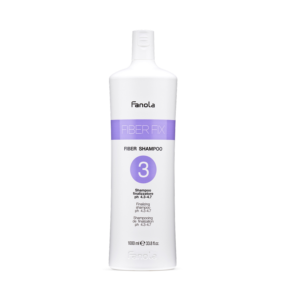 Fanola Finishing Shampoo pH 4.3-4.7 1000ml Fiber Fix-Repairing Shampoo-Beauty and hair supply