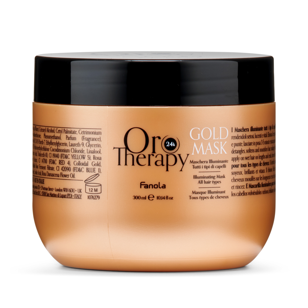 Fanola Oro Therapy Illuminating Mask 300ml-Hair Mask-Beauty and hair supply