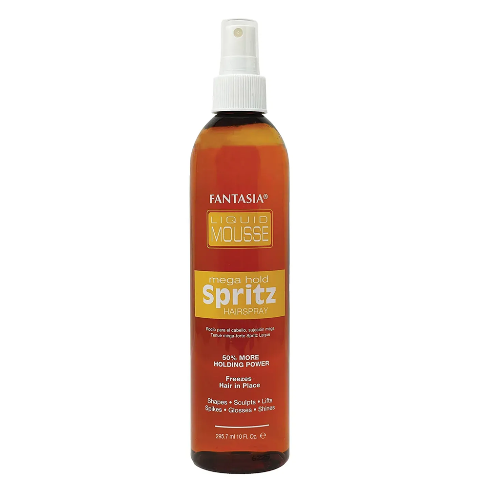Fantasia Liquid Mousse Spritz Mega Hold 12oz Yellow-All-Beauty and hair supply