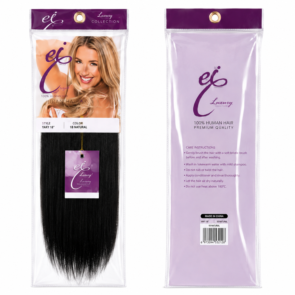 Ei Luxury 100% Unprocessed Virgin human hair Clip-in
