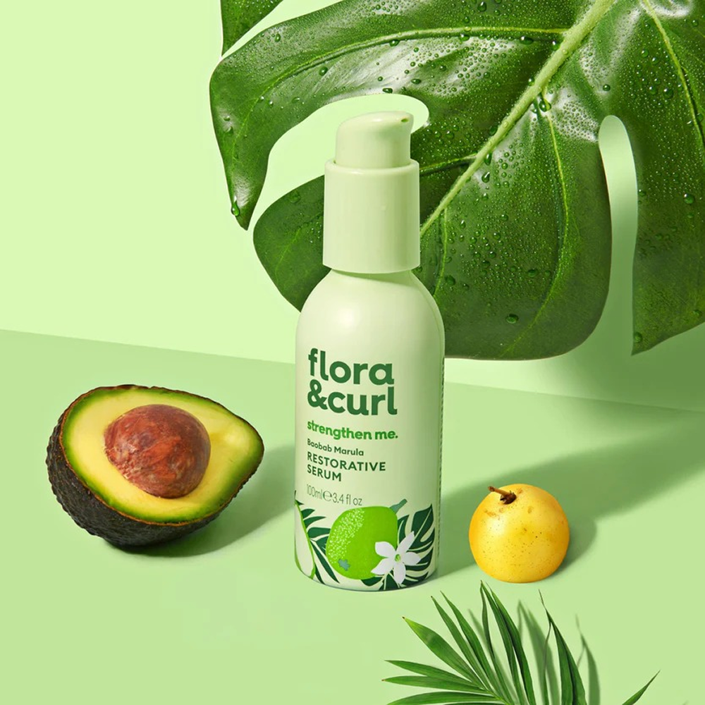 Flora & Curl Baobab Marula Restorative Serum 100ml-Hair Serum-Beauty and hair supply