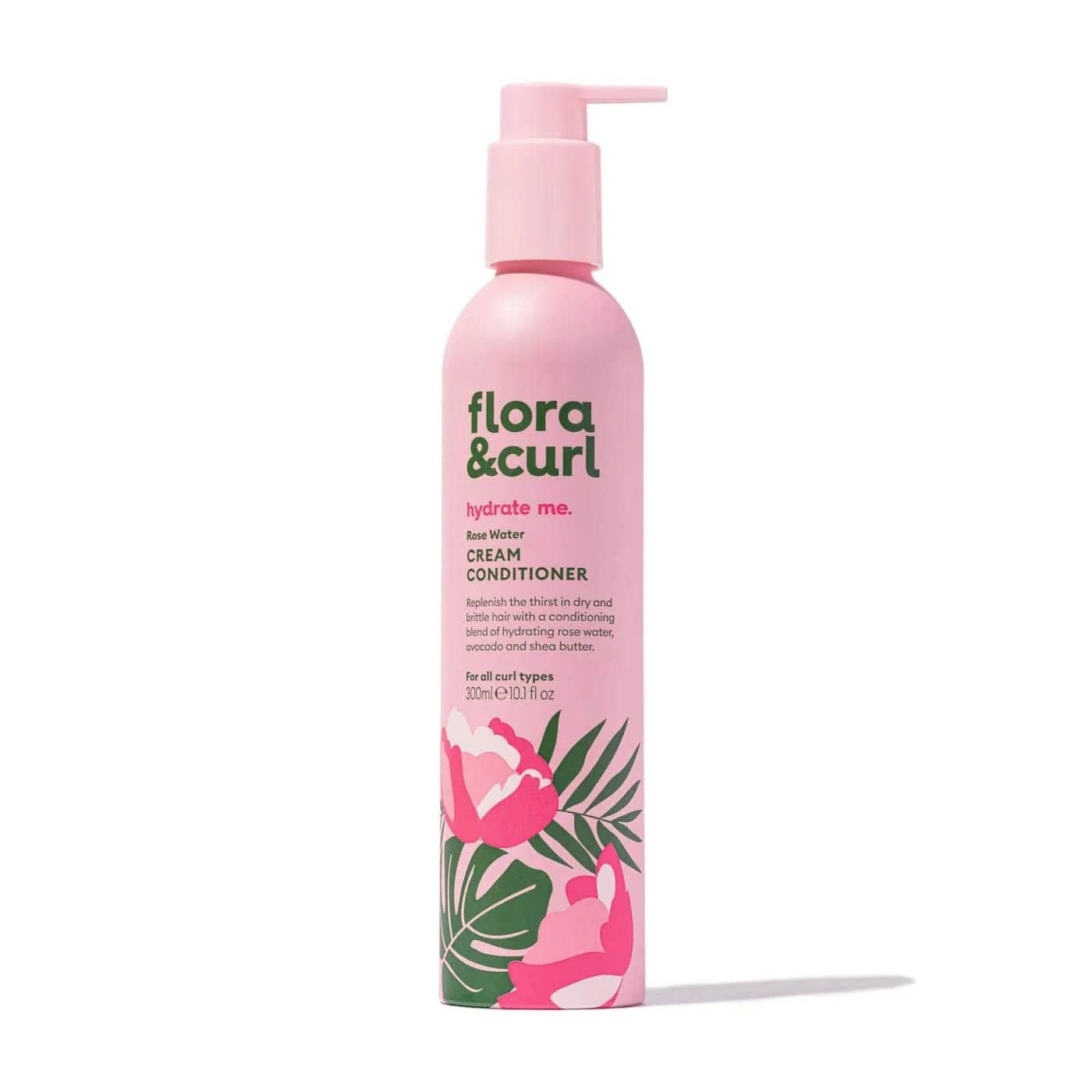 Flora & Curl Hydrate Me Rose Water Cleansing Duo-Hair Care Kit-Beauty and hair supply
