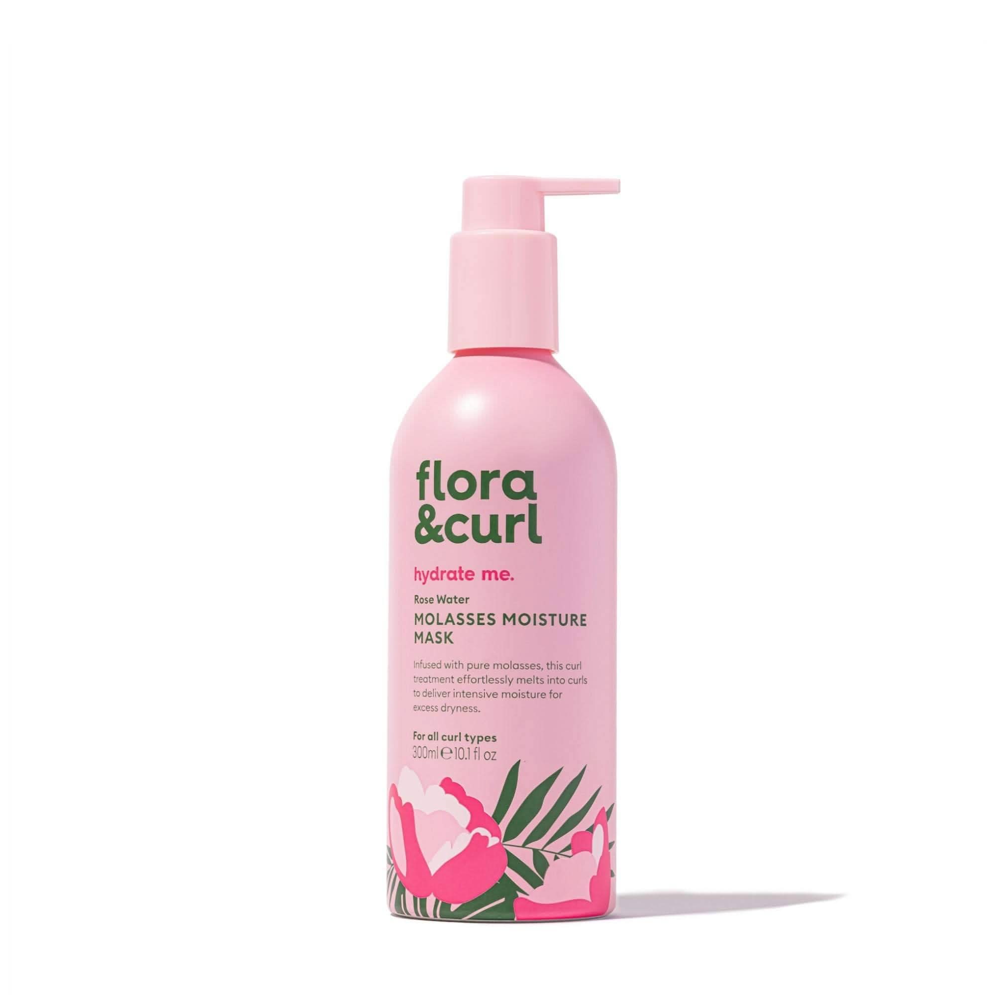 Flora & Curl Hydrate Me Rose Water Molasses Moisture Mask 300ml-Hair Mask-Beauty and hair supply