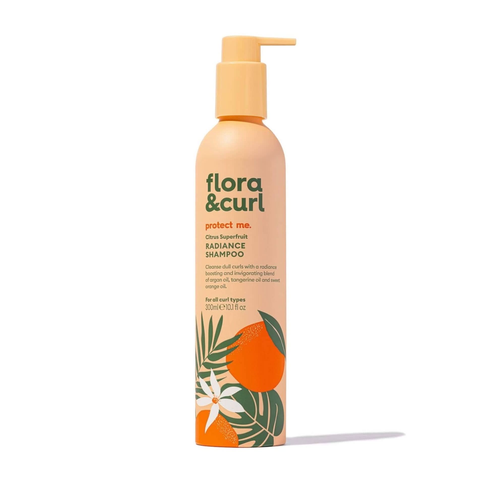 Flora & Curl Protect Me Citrus Superfruit Radiance Shampoo 300ml-Strengthening Shampoo-Beauty and hair supply