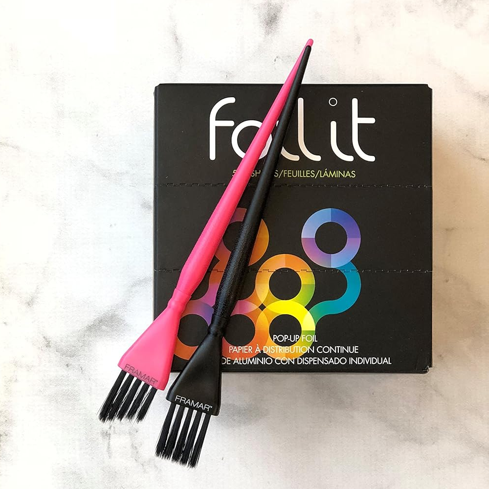 Framar Balayage Color Brush Kit Pink and Black-Hair Color Brush-Beauty and hair supply