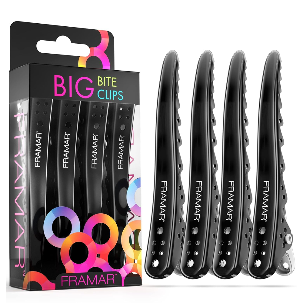 Framar Big Bite Clips 4 Pack-Hair Clips-Beauty and hair supply