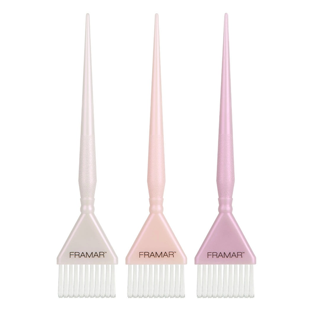 Framar Glazed Donut Triple Threat Set-Hair Color Brush-Beauty and hair supply