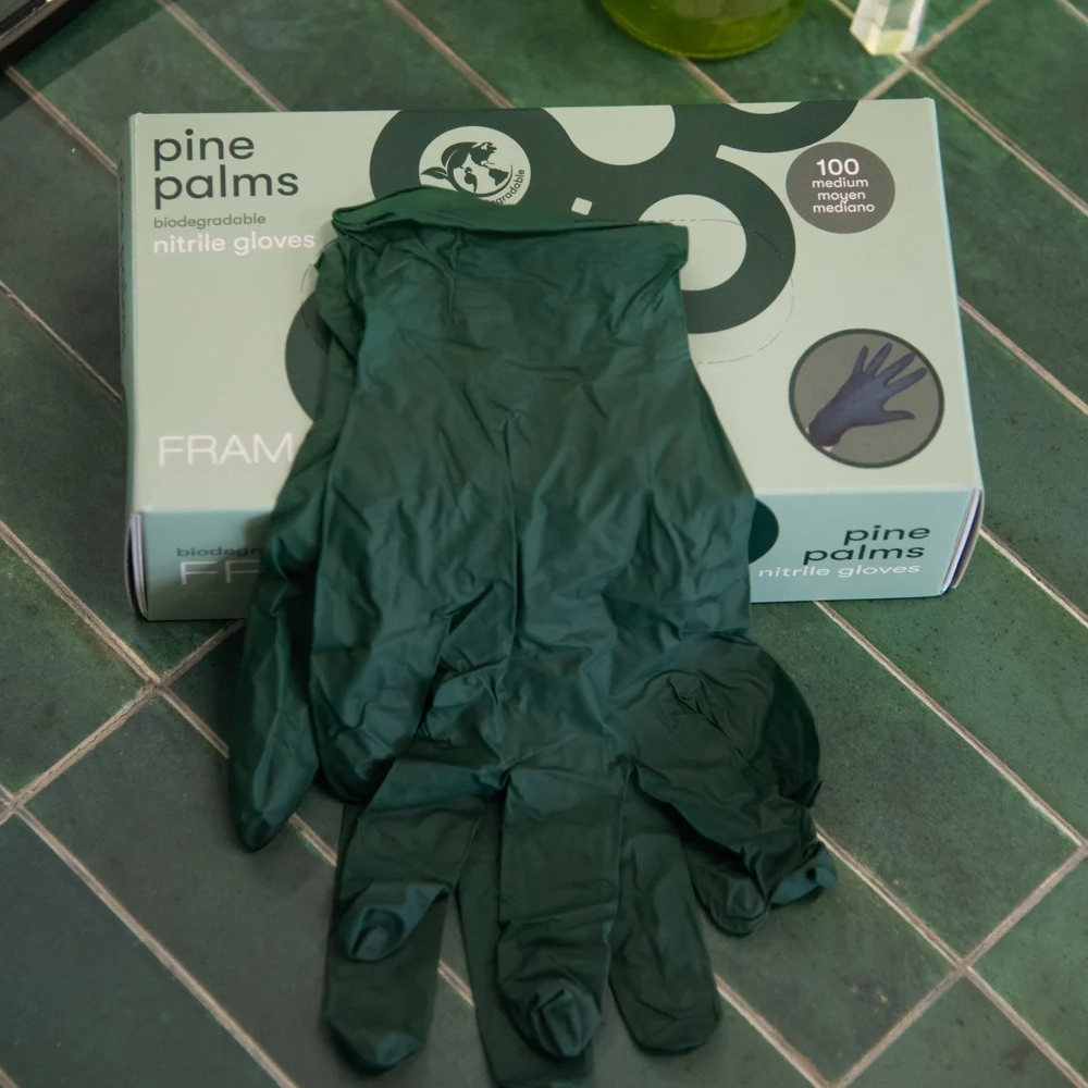 Framar Pine Palms Nitrile Gloves 100 Pieces-Gloves-Beauty and hair supply