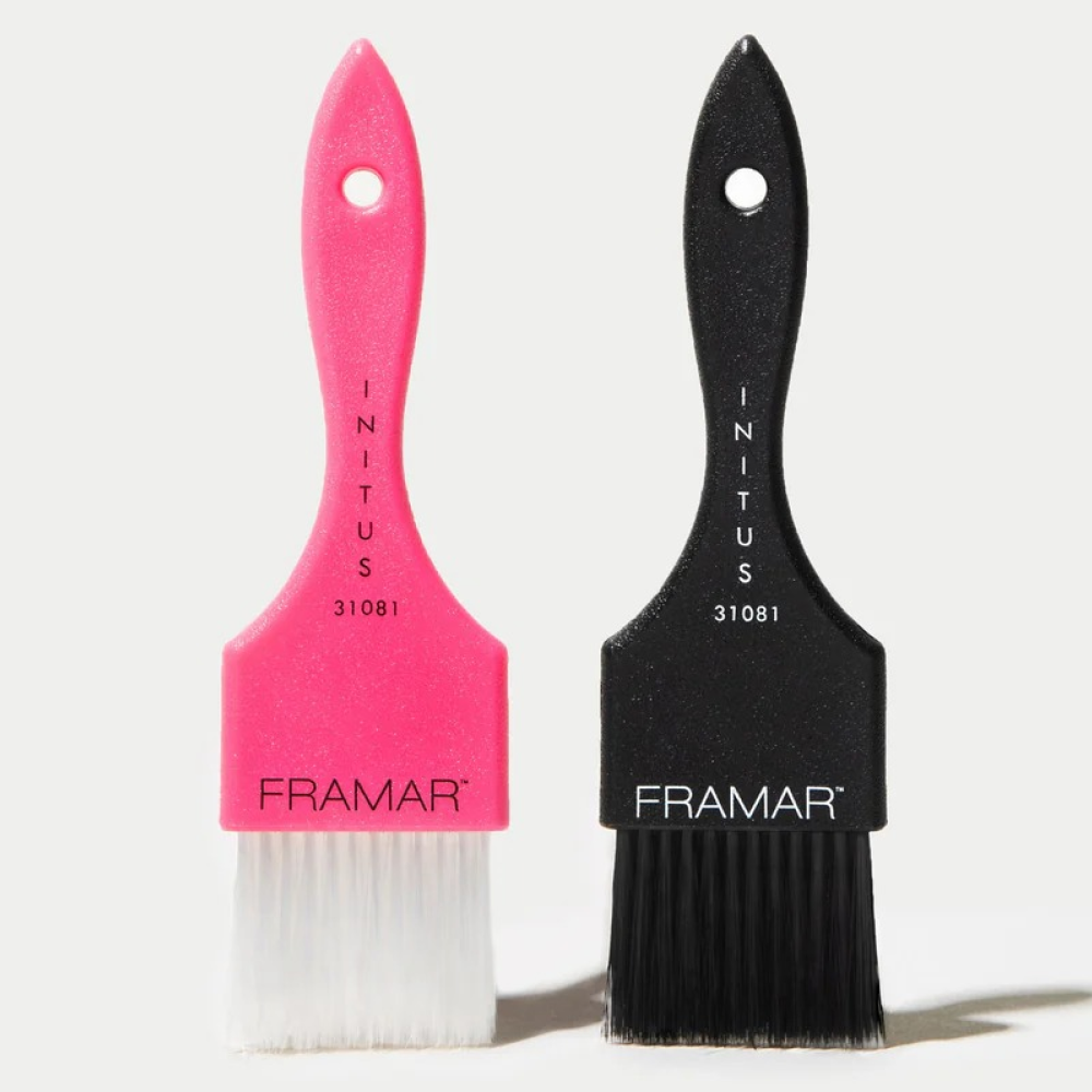 Framar Power Painter Brush Set Pink and Black-Hair Color Brush-Beauty and hair supply