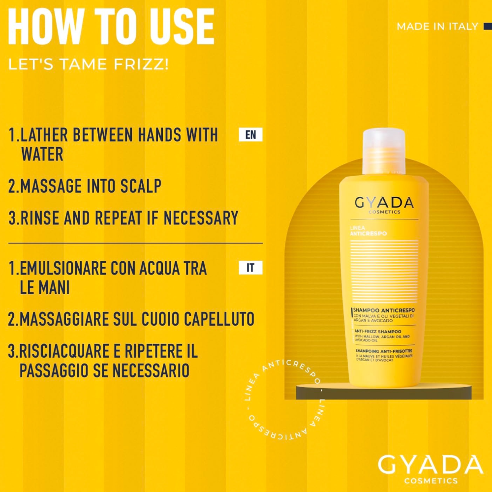 Gyada Anti-Frizz Shampoo 250ml-All-Beauty and hair supply