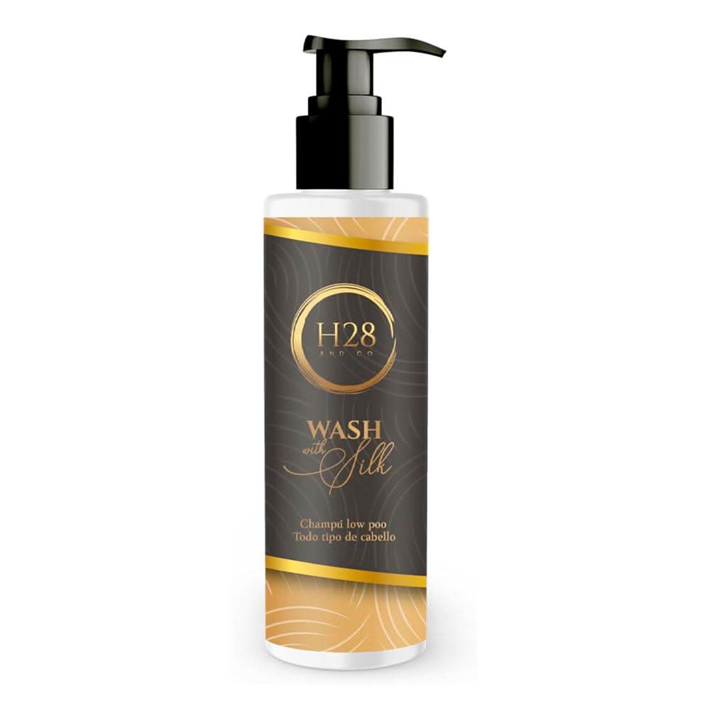 H28 and Co Wash With Silk Shampoo Low Poo 250ml-Gentle Shampoo-Beauty and hair supply
