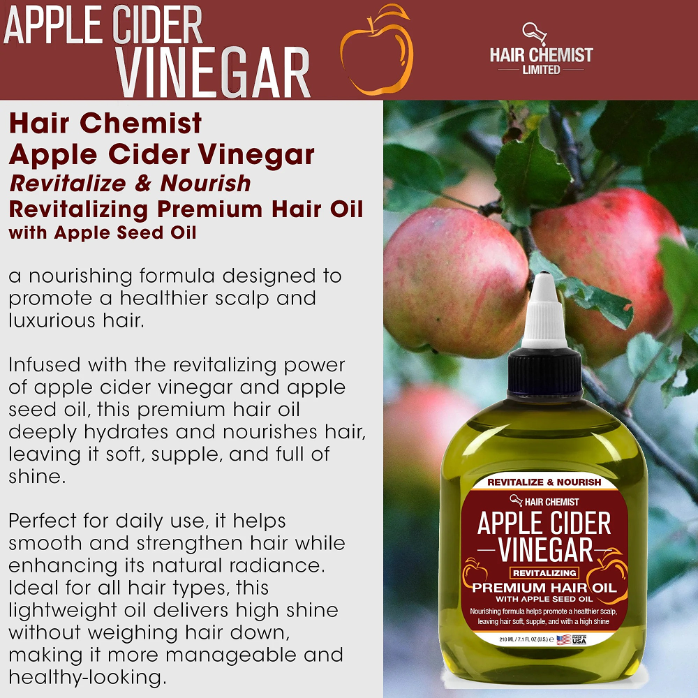 Hair Chemist Apple Cider Vinegar Hair Oil 7oz-All-Beauty and hair supply
