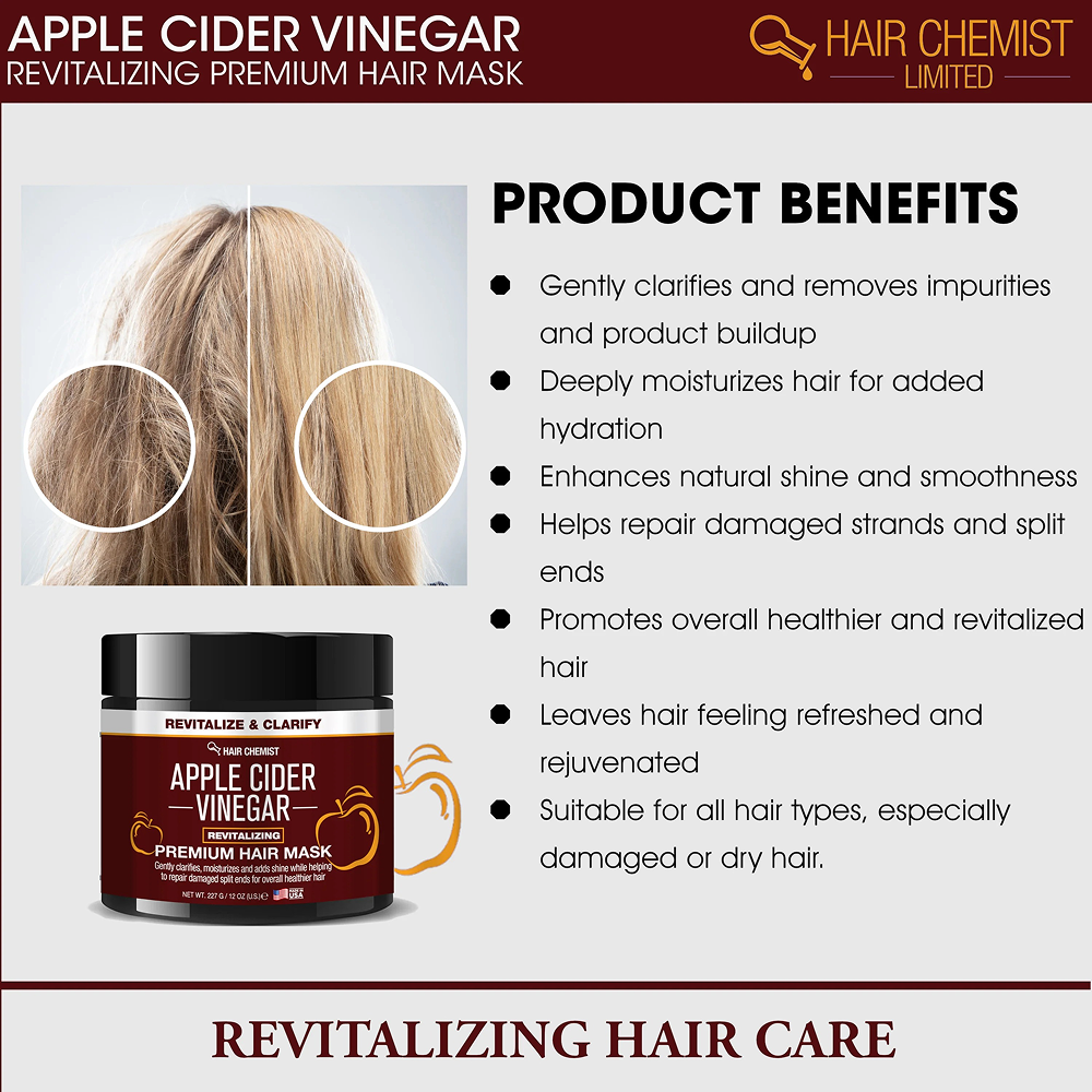 Hair Chemist Apple Cider Vinegar Mask 12oz-All-Beauty and hair supply