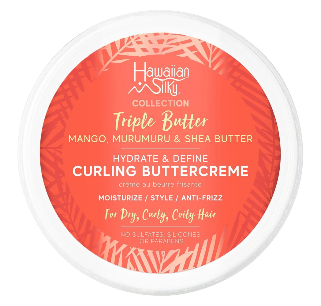 Hawaiian Silky Triple Butter Hydrate & Define Curl Curling Buttercream 16oz-Styling Cream-Beauty and hair supply