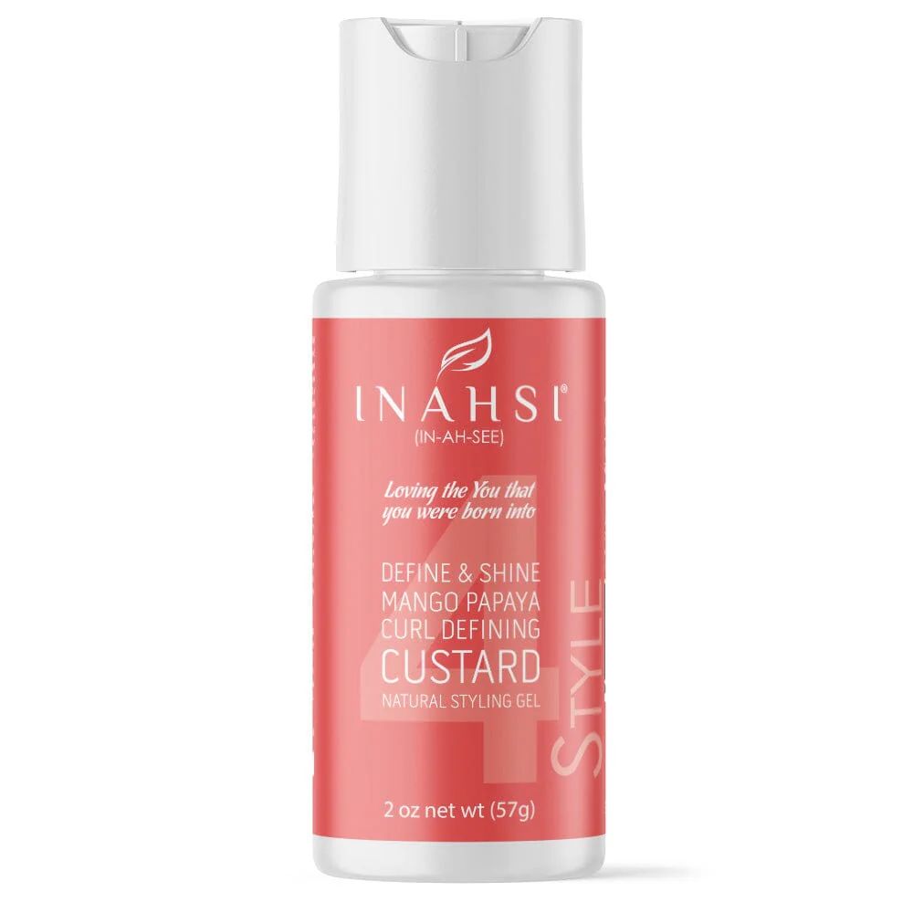 Inahsi Naturals Define & Shine Mango Papaya Curl Defining Custard-Gel-Beauty and hair supply
