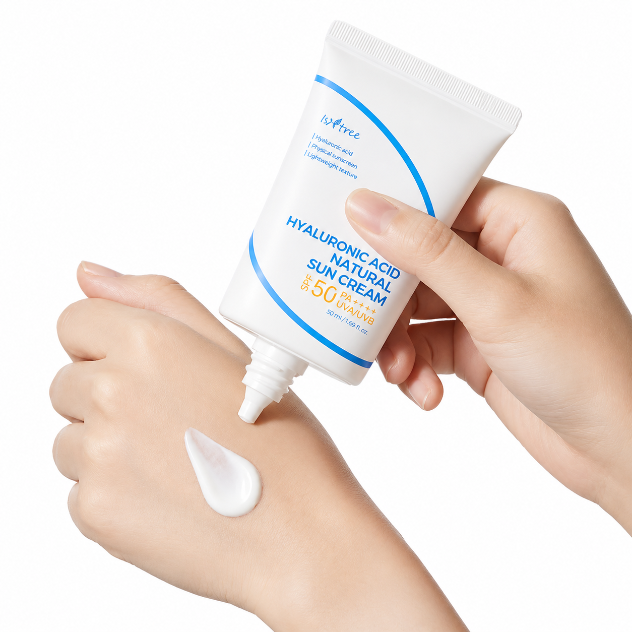 Isntree Hyaluronic Acid Natural Sun Cream SPF50+ PA++++ 50ml-Sunscreen-Beauty and hair supply