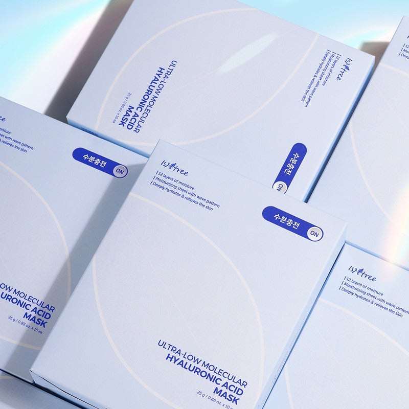 Isntree Ultra-Low Molecular Hyaluronic Acid Face Mask 10 Sheets-Sheet Mask-Beauty and hair supply