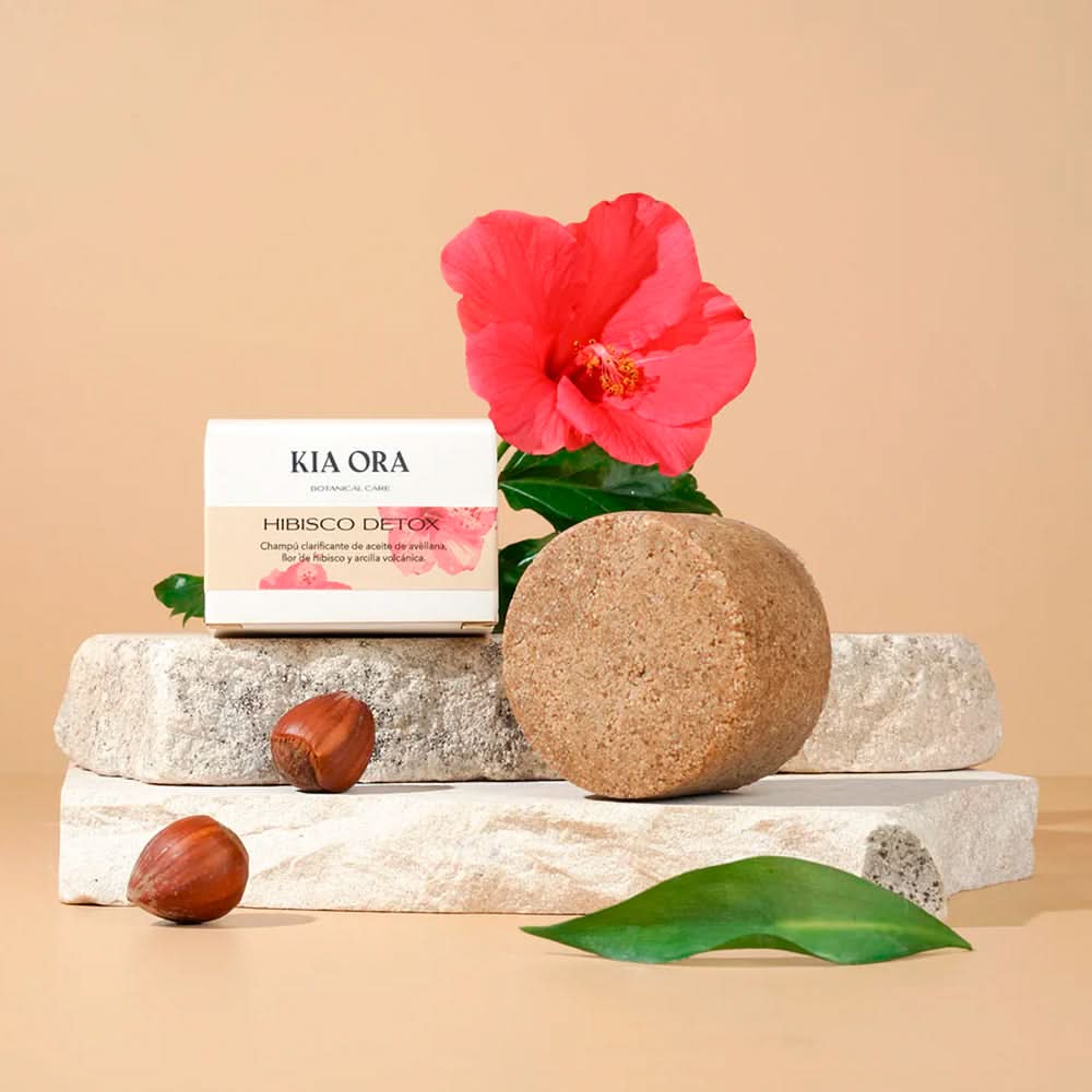 Kia Ora Solid Shampoo Hibiscus Detox 85g-Shampoo Bar-Beauty and hair supply
