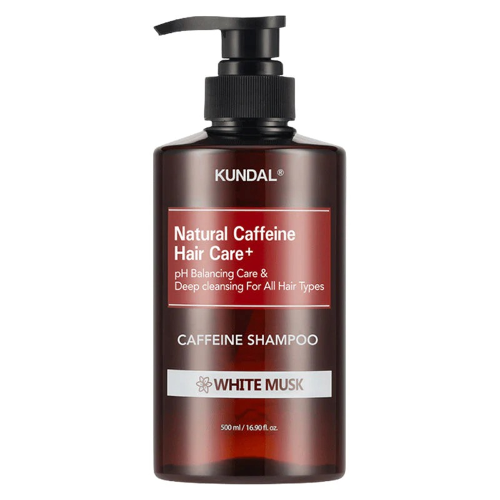 Kundal Caffeine Shampoo White Musk 500ml-Scalp Treatment-Beauty and hair supply