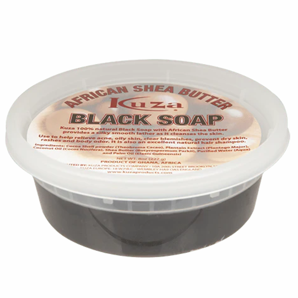 Kuza African Shea Black Soap 8oz-All-Beauty and hair supply