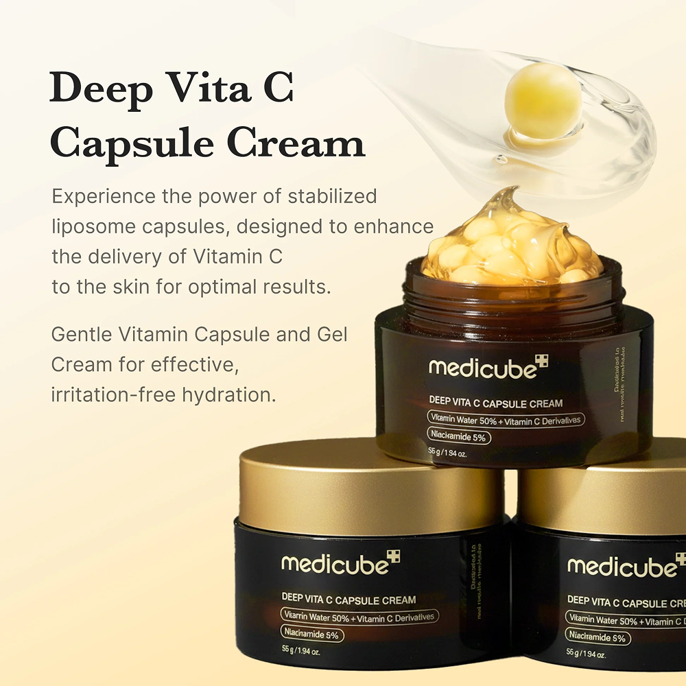 Medicube Deep Vitamin C Capsule Cream 55g-Vitamin C Brightening Cream-Beauty and hair supply